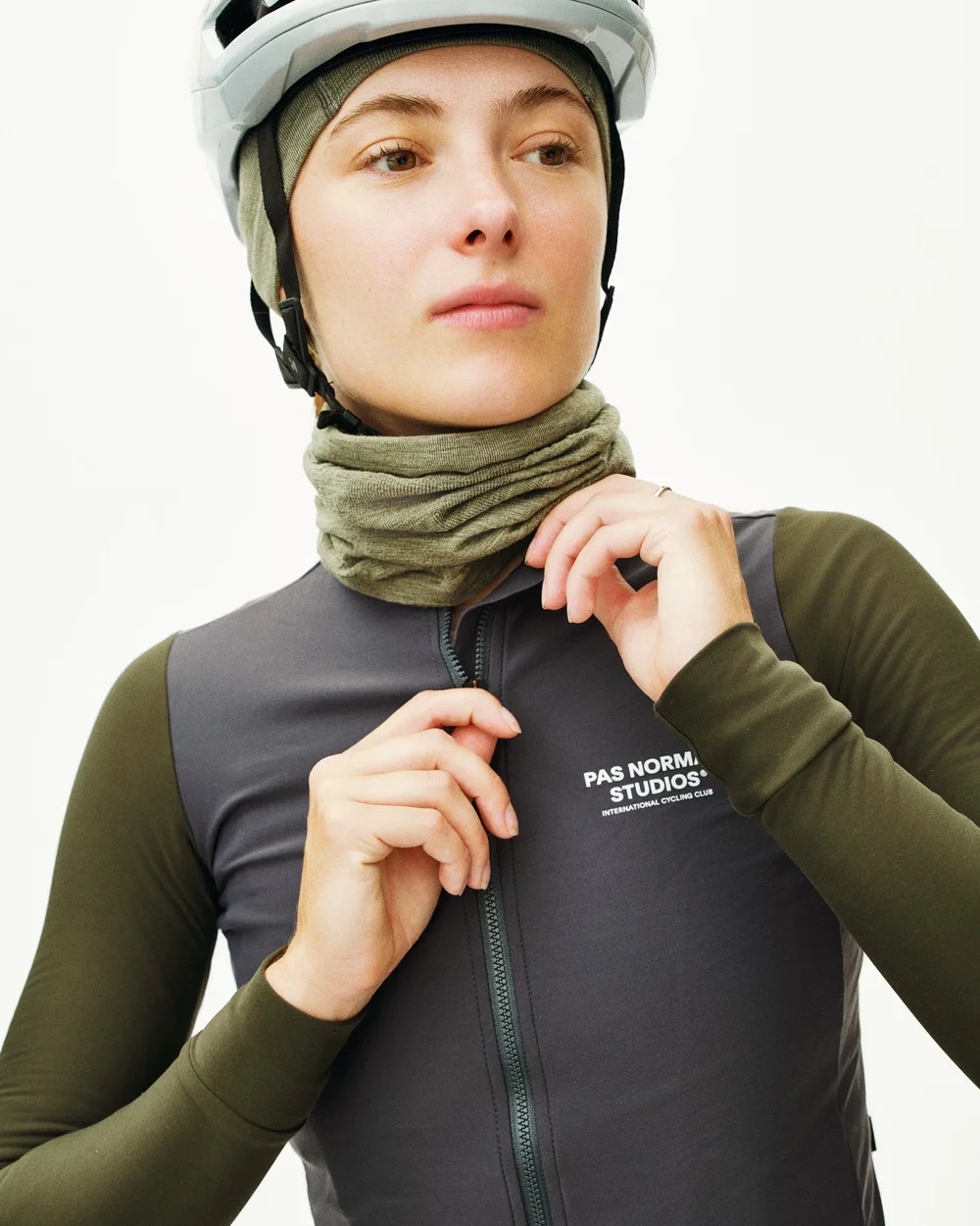 PAS NORMAL STUDIOS Mechanism Long Sleeve Jersey Steel / Dark Olive